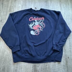 Gildan Heavy Blend Centaur of Attention Crewneck Sweatshirt Blue Size 2XL